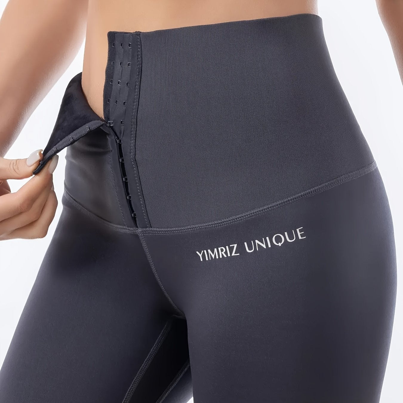 High Waist Tummy Control Yoga Pants for Women, Stretchy Fitness Leggings with Hook-and-Eye Closure, Butt Lifting Running Sport Long Pants, Gym Wear Wide Waistband Beauty World Shop