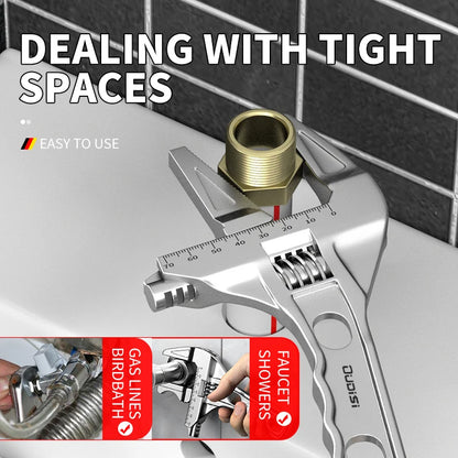Multifunctional Wrench Manual Tool Bathroom Wrench Large Opening Adjustable Wrench Multifunctional Wrench Adjustable Wren