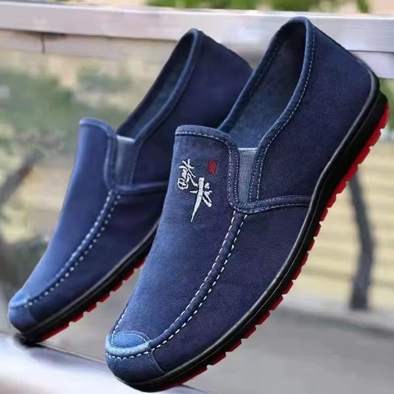 Men'S Spring anti Slip and Wear Resistant Work Shoes Soft Soled Comfortable Single Shoes Fashionable and Versatile Casual Shoes