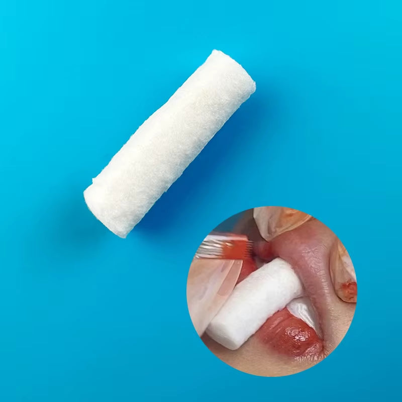 50/100PCS Disposable Lip Tattoo Skin Stretching Cotton Stick with Box Semi-Permanent Makeup Lip Embroidery Blush Recovery Tools