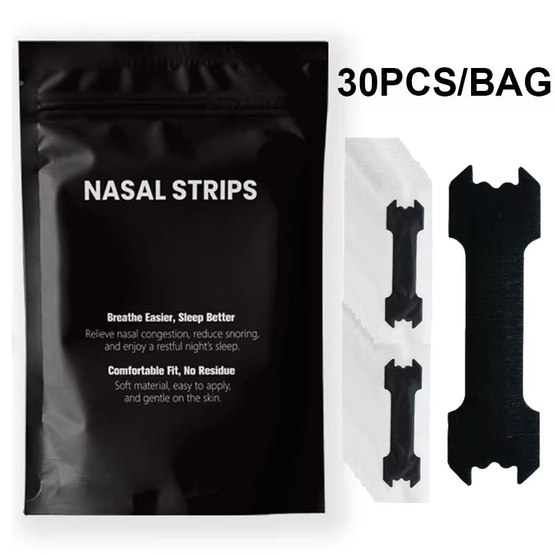 30/60/90PCS anti Snoring Nose Patch Set Extra Strength Nasal Strips Better Breathing Non-Invasive Easier Breath Sleep Aid Decive