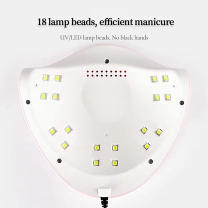54W Nail Phototherapy Machine Gel Polish Nail Dryer Uv Led Lamp Professional Manicure Tool Salon Equipment Manicure