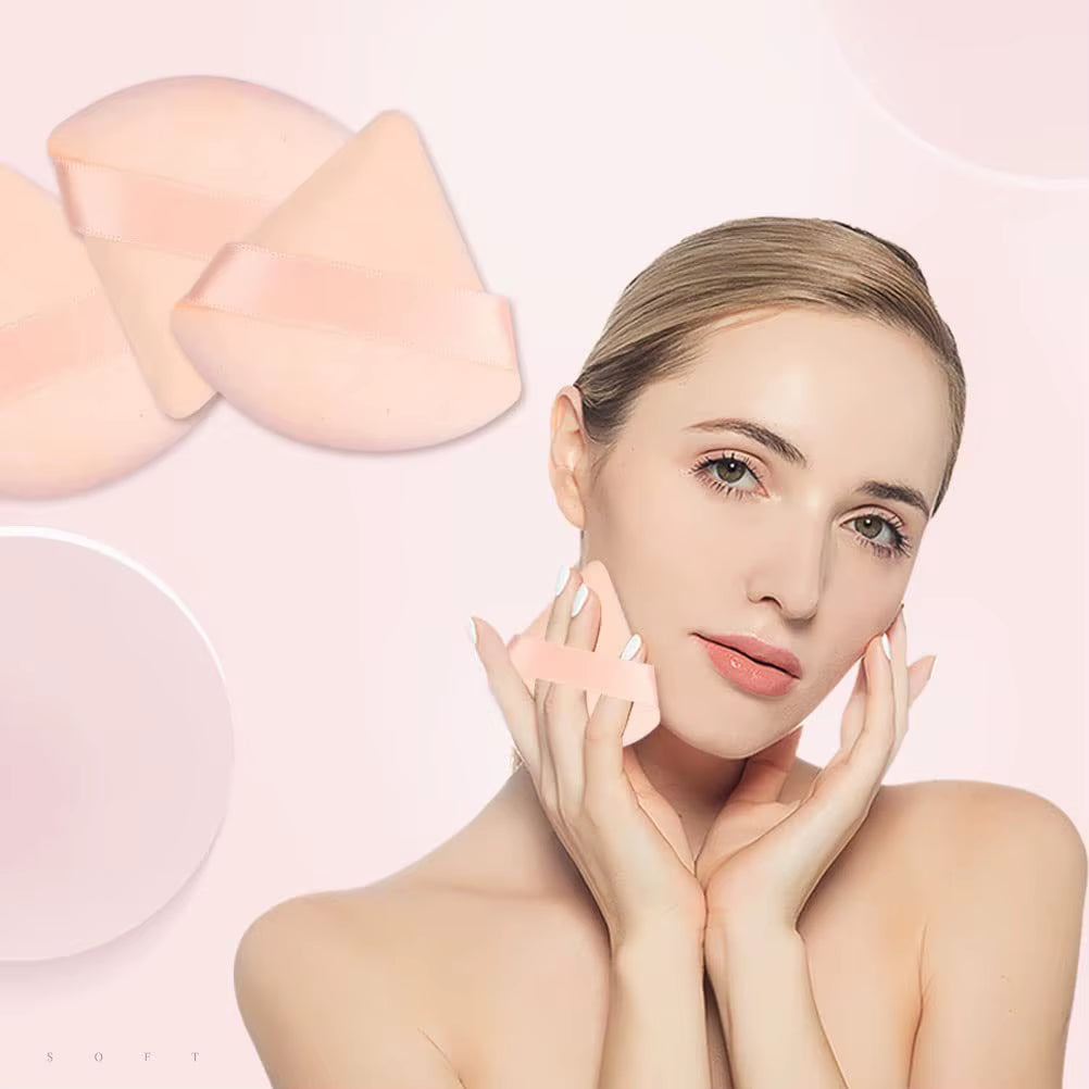 10PCS Puff Triangle Makeup Beauty Sponge Puff Triangle for Powder Makeup Blender Finger Puff Make up Accessories Cosmetics PF03