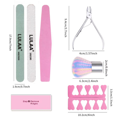 YIKOOLIN Care Manicure Set Manicure Set Professional Nail Clipper Kit 3Pcs Nail Filing Shaping 2Pcs Finger Separator