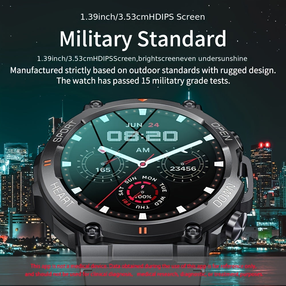 1.39-inch Large Screen SENBONO Sport Smart Watch for Men and Women, Wireless Call, 400mAh Battery Long Standby, Pedometer, Calorie Tracker, Compatible with Android and iPhone Phones Beauty World Shop