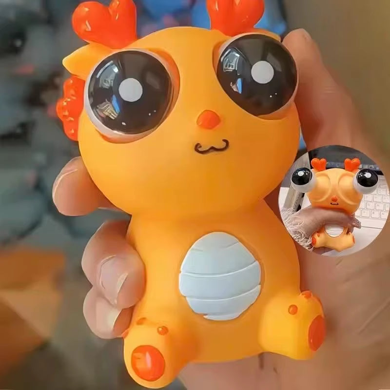 Creative Explosive Eye Dragon Dinosaur Decompression Toy Squeezing Joy Squeezing Staring Eye Funny Release Animal Sensory Toys