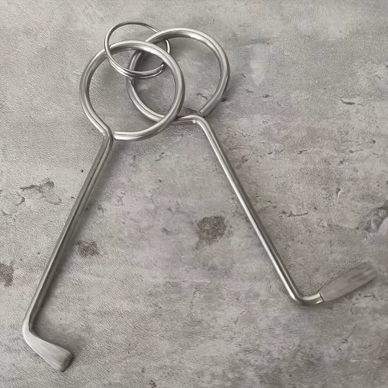 Portable Tool for Unlocking Doors Featuring a Universal Torque Wrench Suitable Outdoor Use Opening Doors When Keys Are Forgotten