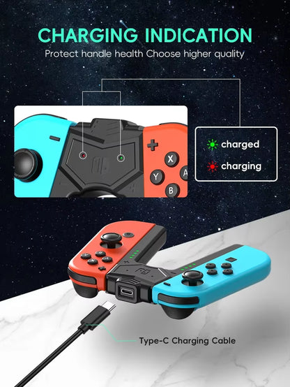 Switch Charging Grip for Joycon Handle Charging Bracket for Switch/Switch Lite/Switch OLED Accessories