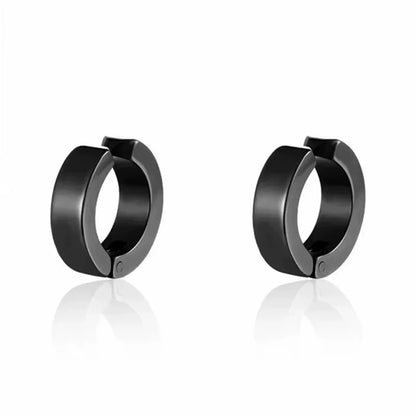 2Pcs Punk Mens Strong Magnet Magnetic Ear Stud Set,Non Piercing Cross Clip-On Earrings Suitable Gifting Boyfriend Lover Jewelry