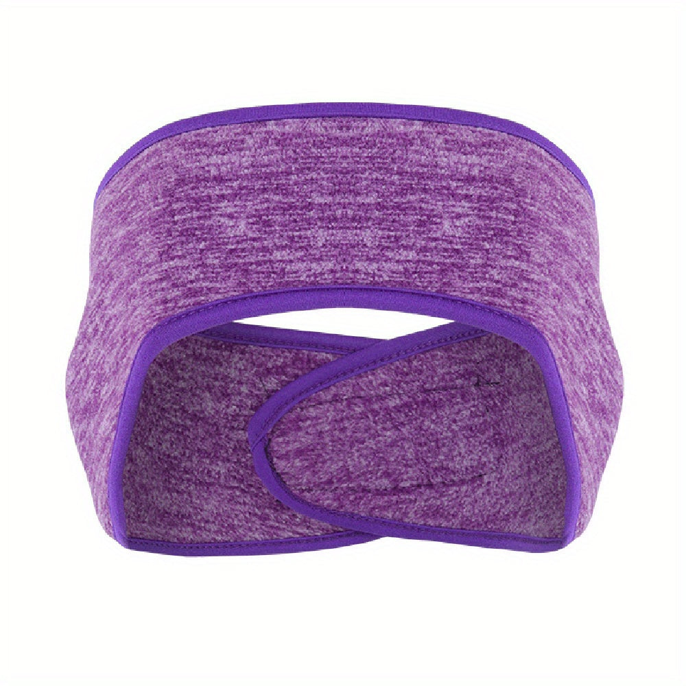 Winter Fleece Headband, Sport Earmuffs, Windproof Stretchy Ear Covers, Ski Workout Sweatband, Thermal Moisture Wicking Sport Headbands - For Men & Women - For Winter Sports & Outdoor Activities - Perfect Gift for Cold Weather Beauty World Shop