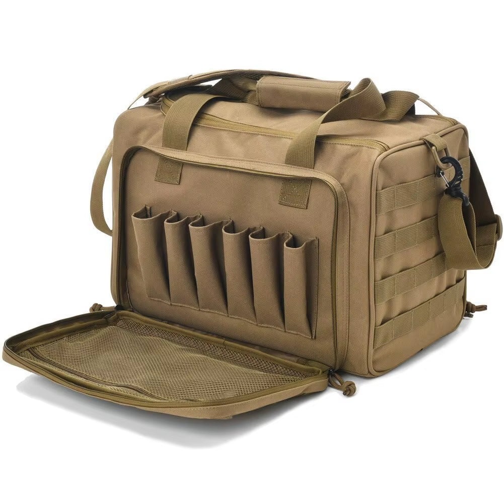 Gun Range Bag Tactical Molle Storage Pouch Men Multifunctional Pack Sports Shoulder Bag Outdoor Hunting Camping Climbing Bags