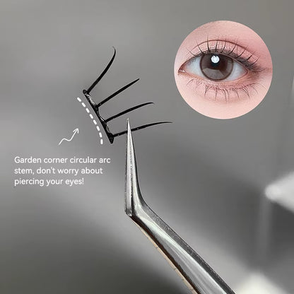K-Pop Lash without Glue - Natural & Fluffy, Instant Eye-Enlarging, Wearable for No-Makeup Look, Lightweight & Curly