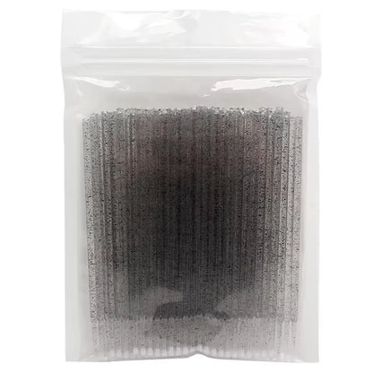 100Pcs Eyelash Cleaning Brushes Micro Cotton Swab Individual Removing Makeup Brush Eyelashes Microbrush Beauty Clean Tools