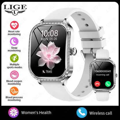 Smart Watch Women Waterproof Bluetooth Call Sports Fitness Heart Rate Monitor Smartwatch Mujer Digital Women'S Smartwatches