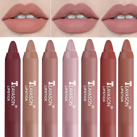 12 Colors Matte Moisturizing Lipstick Crayons - Long Lasting, Waterproof, Smooth, Fuller Lip Makeup Finish Valentine's Day Gifts Beauty Fashion