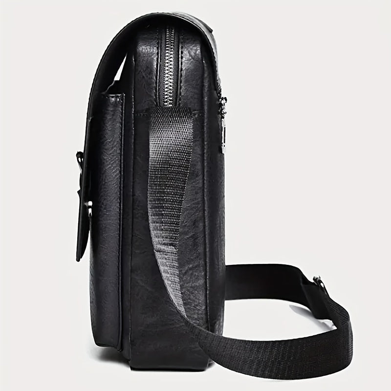 Spring & Summer Pu Leather Shoulder Messenger Bag, Casual Fashion Handbag Beauty Fashion