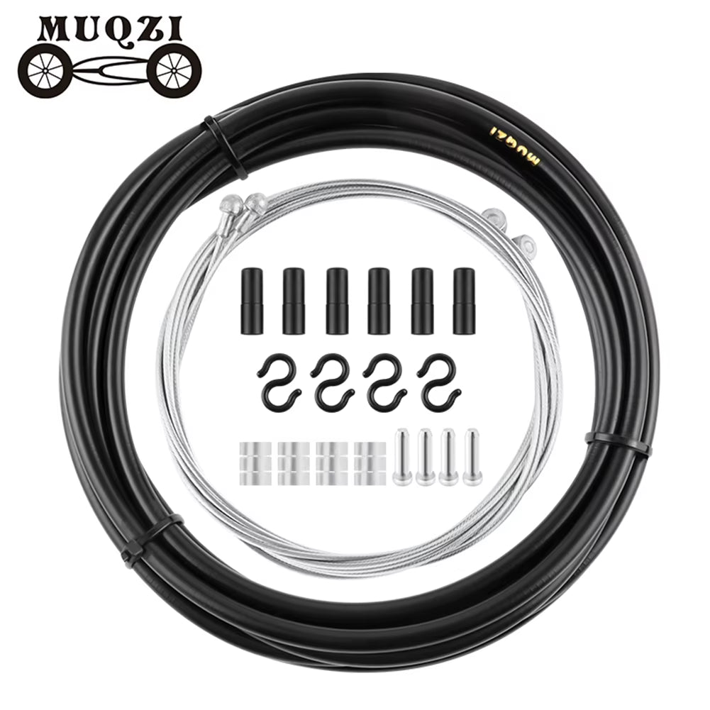 MUQZI MTB Road Bike Brake Cable Shift Line Set Universal Bicycle Shift Brake Cable Kit Transmission Tube Cables Wire