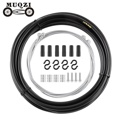 MUQZI MTB Road Bike Brake Cable Shift Line Set Universal Bicycle Shift Brake Cable Kit Transmission Tube Cables Wire