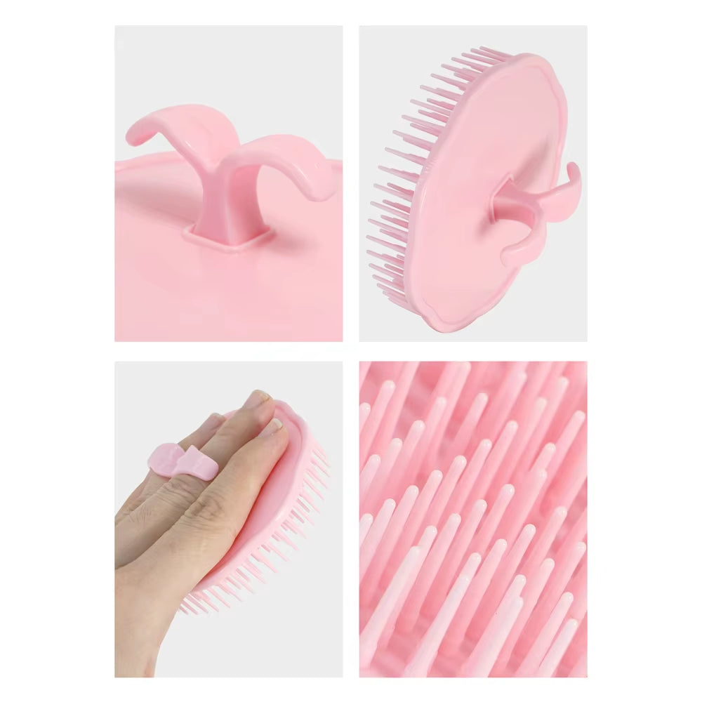 Scalp Massager Shampoo Brush Multiple Colors Hair Scrubber for Deep Cleansing Exfoliating Stimulating Hair Growth