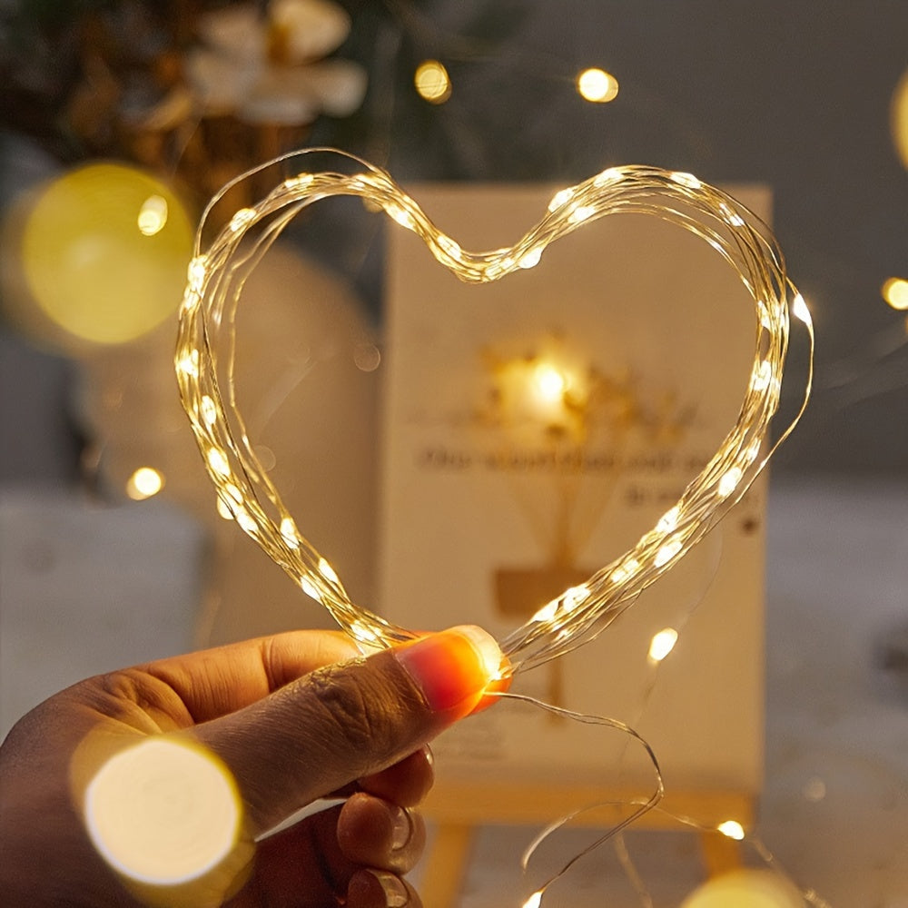 1pc String Lights for Bedroom, Party, Wedding, Christmas Halloween Decoration, 50/100LED Beauty Fashion