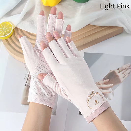 1 Pair anti UV Nail Gloves UV Gel Shield Glove Fingerless Manicure Nail Art Tools LED Lamp Nails Dryer Radiation Hand