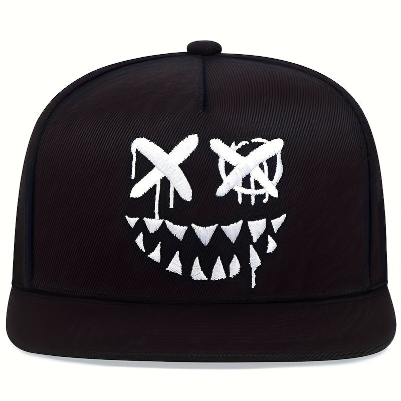 1pc Unisex Sunshade Breathable Adjustable Baseball Cap With Trendy Pattern For Outdoor Sport