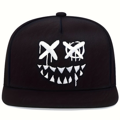 1pc Unisex Sunshade Breathable Adjustable Baseball Cap With Trendy Pattern For Outdoor Sport