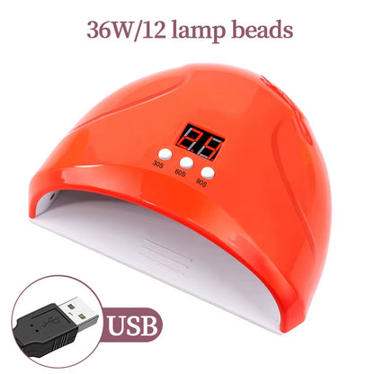 LED Light Nail Lamp Portable Gel Polish Drying Lamps UV Curing Flashlight Machine Pin Cure for Professional Nails Dryer