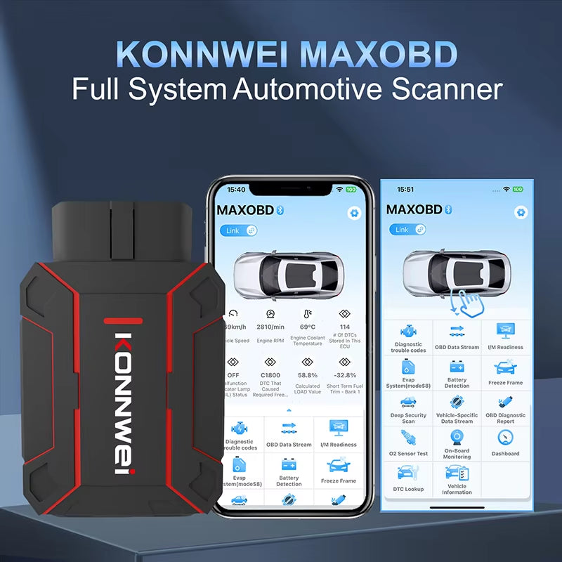 OBD2 Scanner Diagnostic Tool Bluetooth Version Full Car System BT 5.2 Code Read Engine Airbag Automatic Transmission ABS for VW