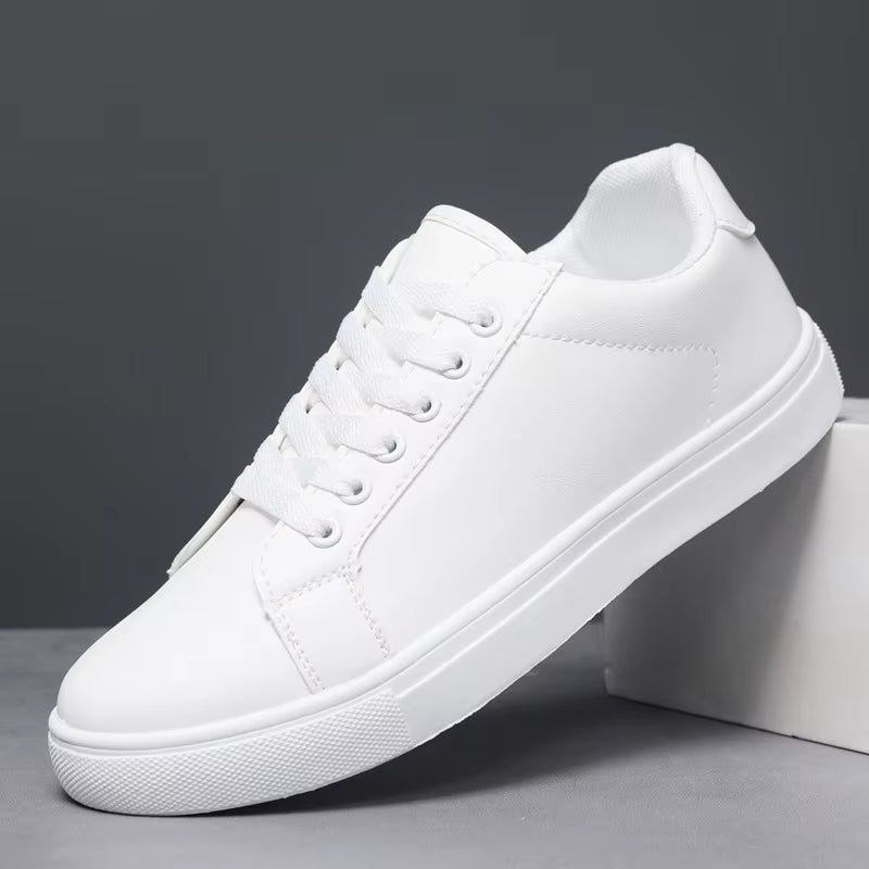 Men'S Business Casual Shoes Soft Moccasin Shoes Comfortable Casual Shoes for Men Solid Black White Men Sneakers 2025 New