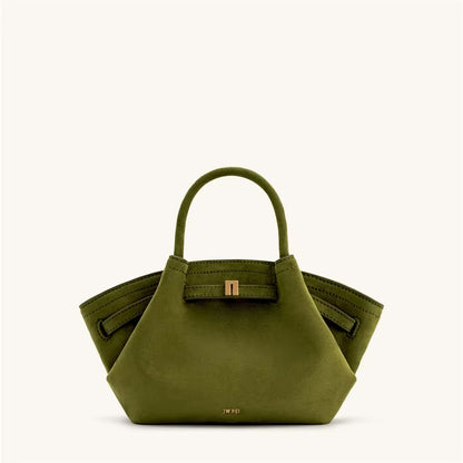 2025New Women'S Canvas Brown Crossbody Shoulder Bag Mini Vegan Leather Tote Bag Handbag Dumpling Bag High Quality Leather