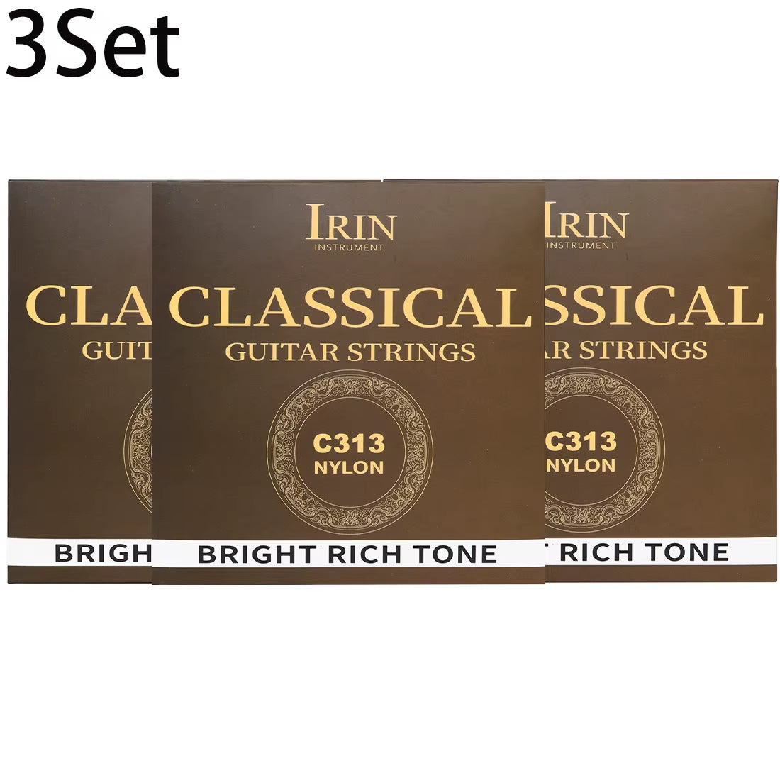 6 Pcs Nylon Classical Guitar Strings Set - Black Clear Silver Plated Copper Wound - Guitarra Strings - Guitar Accessories