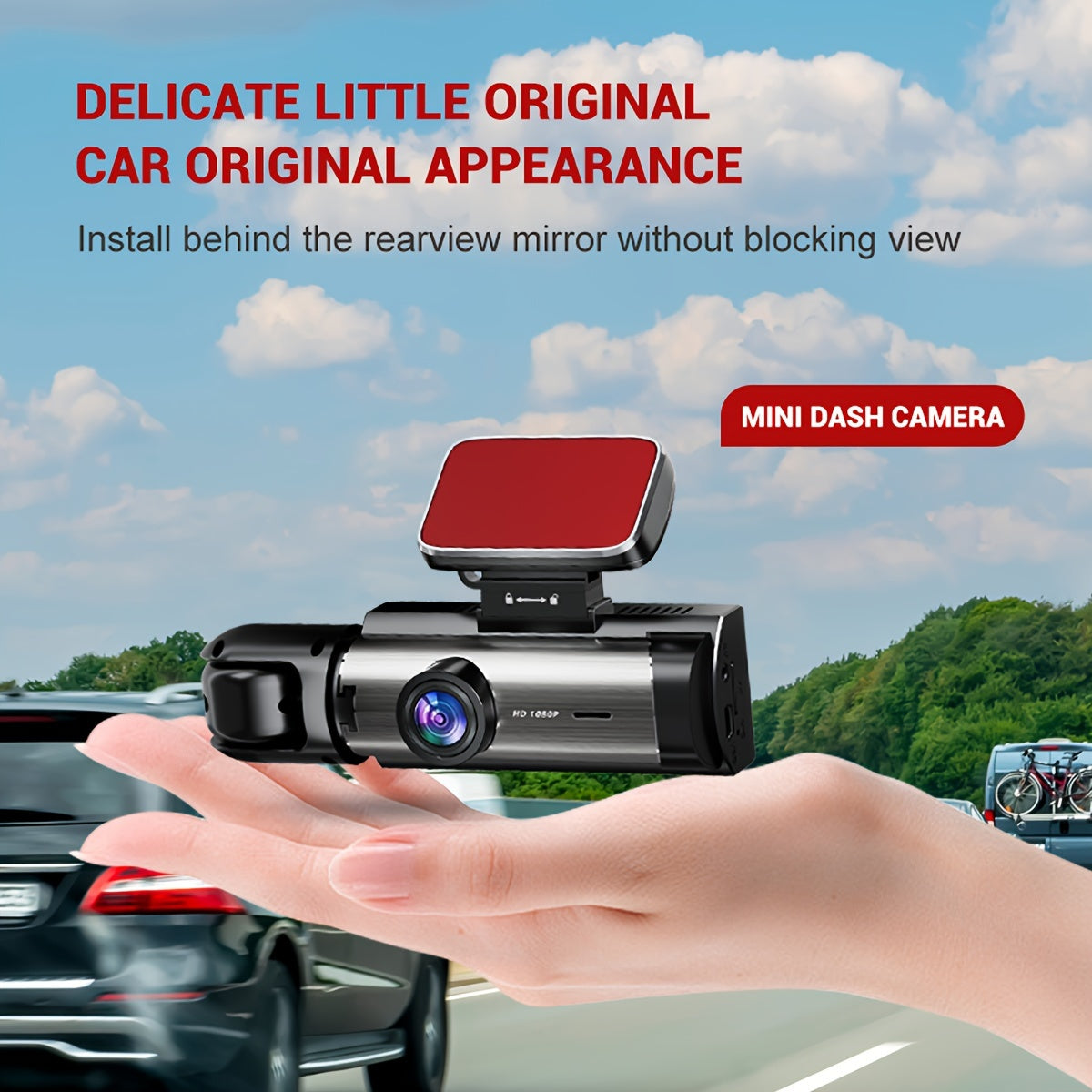NTTAMHM Dual Camera Dash Cam with 3.16" IPS Screen, IR Night Vision, Loop Recording, Wide Angle Lens, Motion Detection, View Angle, Dual Cameras, Car Dash Cam, Modern Car Accessory, Driving Enthusiasts Beauty Fashion