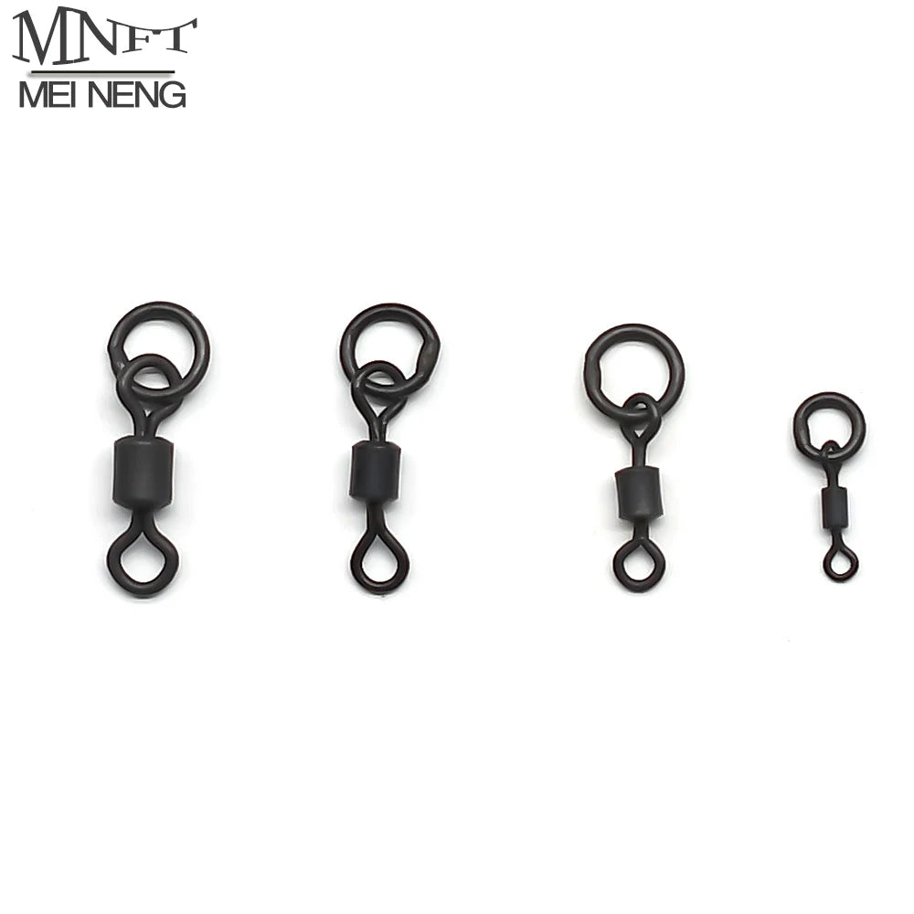40Pcs Quick Change Flexi Ring Swivel Rig Making Terminal Tackle Carp Fishing Accessories