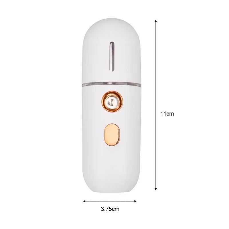 Facial Steamer Device Beauty Spray Hydrating Apparatus Rechargeable Mini Portable Humidifier