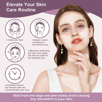 Reusable Silicone Anti-Wrinkle Pad Patch Face Neck Wrinkle Removal Patch Pad Facial Skin Lift anti Aging Facial Beauty Tools