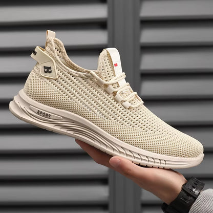 Oulylan Men'S Sneakers Classic Casual Shoes Breathable Mesh Running Sneakers without Laces Lightweight Men Shoes 2025 Summer New