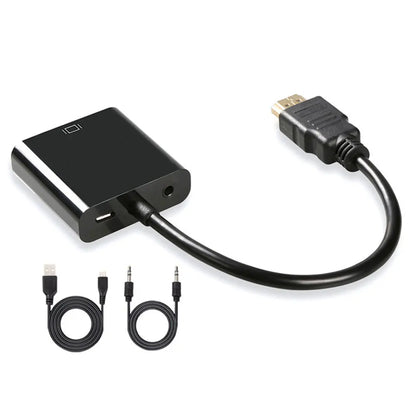 HD 1080P Hdmi-Compatible to VGA Cable Converter Hdmi-Compatible Male to VGA Female Adapter for Tablet Laptop PC TV