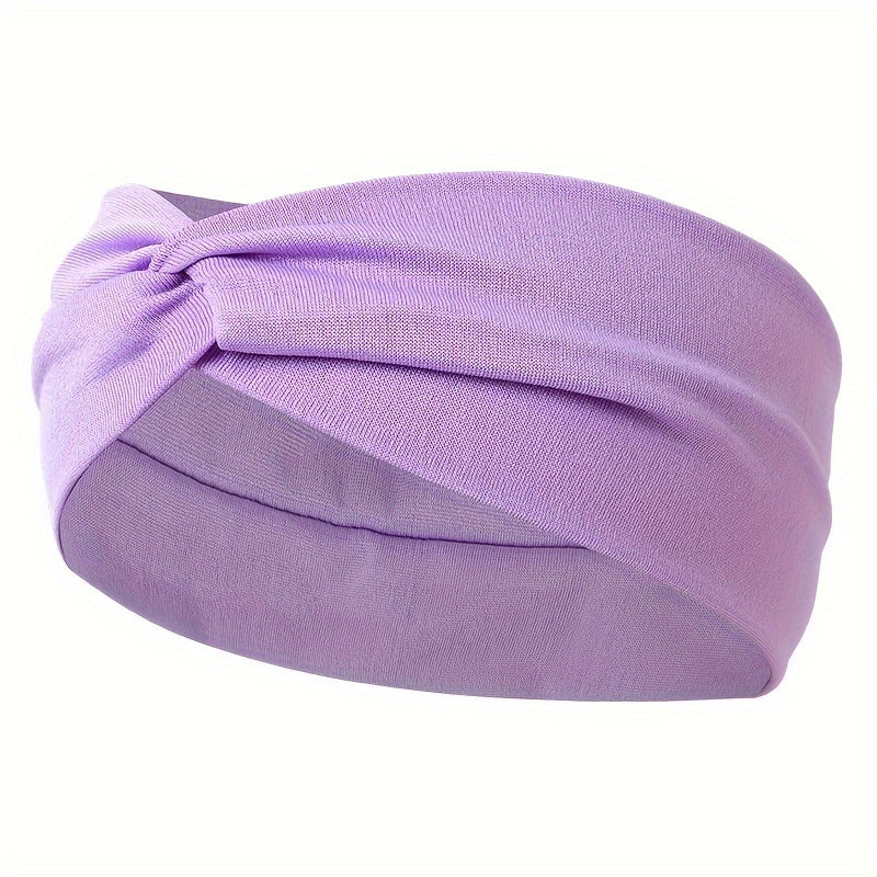[Elastic Hair Band] 1pc Elastic Sweat Absorbent Hair Band for Yoga Gym Sport
