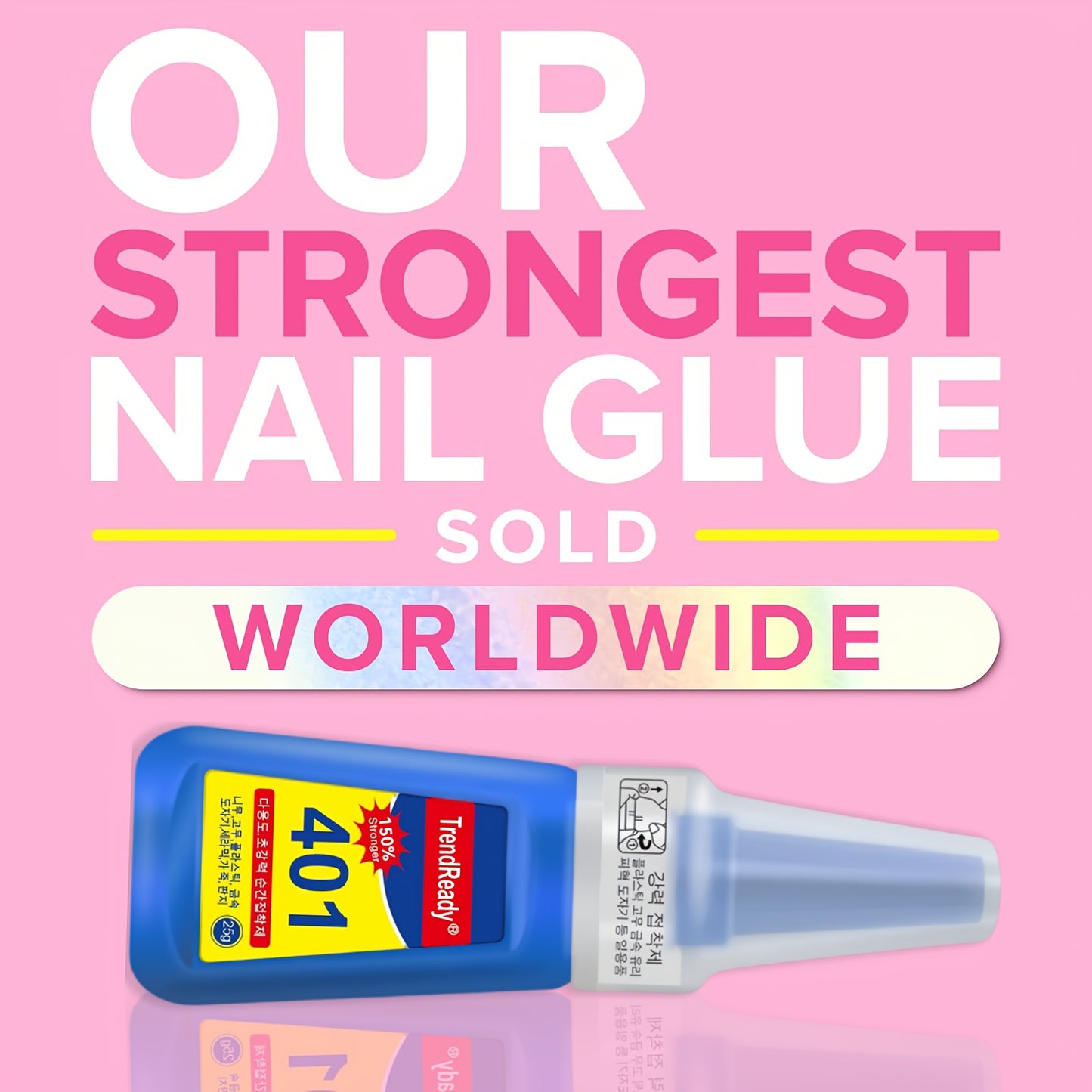 TrendReady 25g Nail Glue - Extreme Hold For Fake Nails & Tips, 30+ Days Wear, Smudge Proof, Salon Quality Kit Beauty World Shop