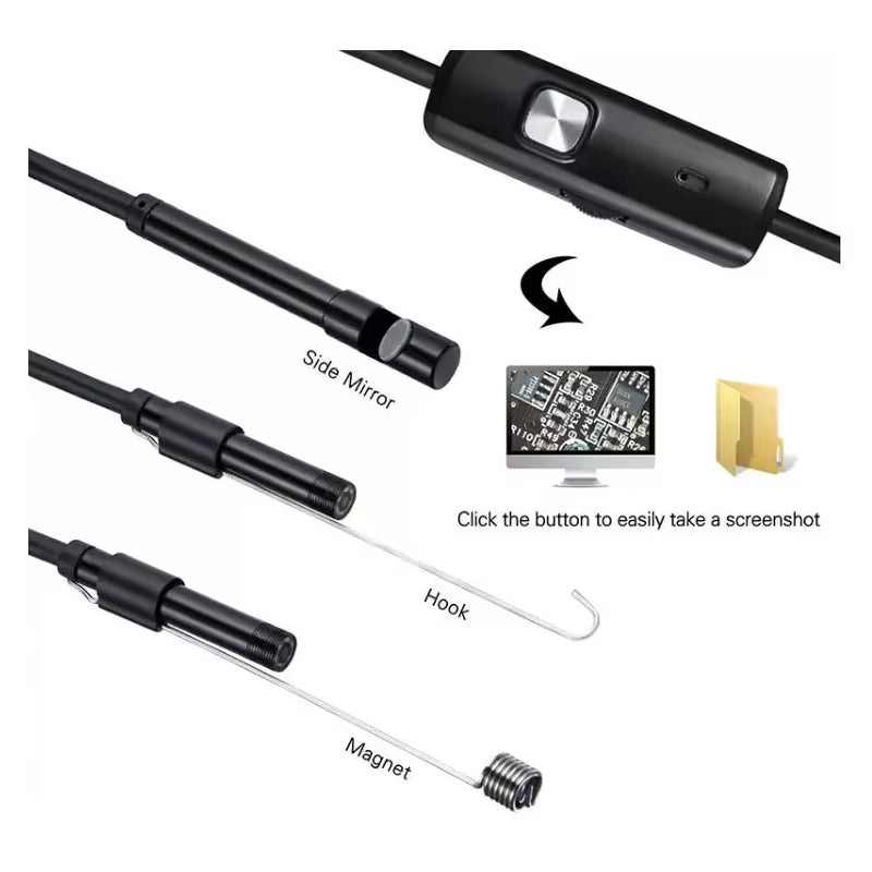 5.5/7Mm 480P Piping Sewer Usb Endoscope Inspection Micro Cameras for Cars Smartphone Android Tools Endoscope
