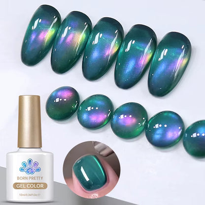 10Ml Nude Gold Glitter Cat Magnetic Gel Nail Polish Gold Blue Ultra Shine Soak off UV LED Varnish Nail Supplies