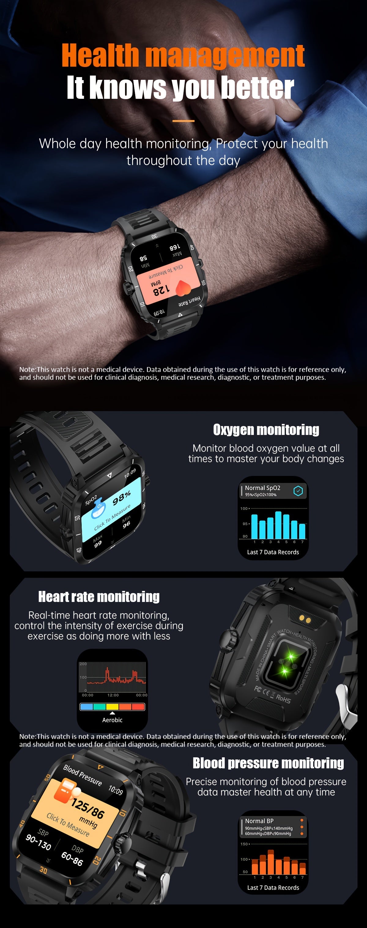 1pc Smart Watch, 1.96" HD Screen Voice Calling 430mHA Large Battery Watch, 100+Sport Mode Smart Bracelet, 3ATM Swimming Waterproof Smart Watch For Android And IPhone, Best Gifts Beauty World Shop