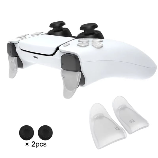 Extended Triggers Button for PS5 L2/R2 Trigger Extender D-Pad Key Cap for PS5 Gamepad Accessories