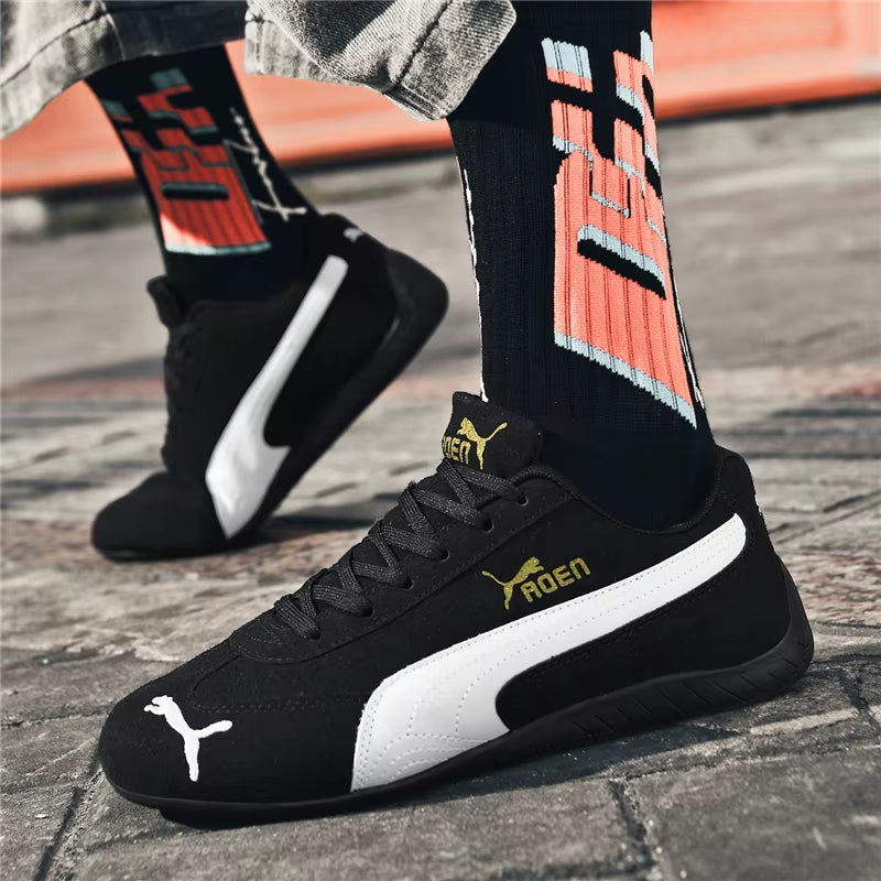 The Genuine Leather Lightweight Soft-Soled Forrest Gump Sneakers Are Fashionable and Versatile Low-Top Sports and Casual Shoes