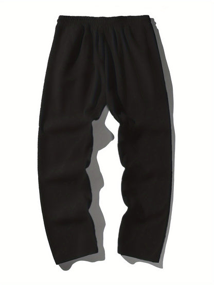 [Loose Fit Sweatpants For Sport] Men's Casual Loose Fit Wide Leg Drawstring Sweatpants, Lightweight Comfy Pants For Sport And Casual Wear