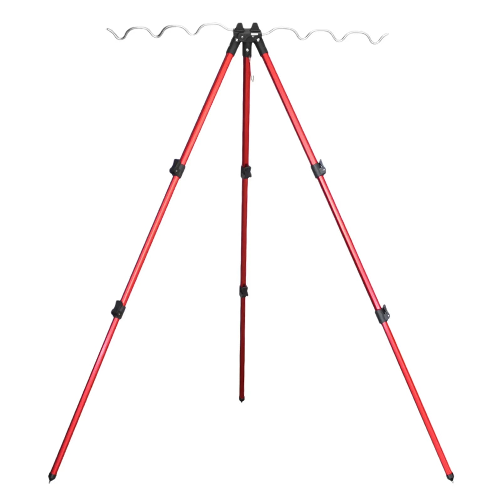 Fishing Rods Tripod Stand Telescopic Aluminum Alloy Fishing Rod Holder for Telescopic Fishing Rods and Hand-Held Rods