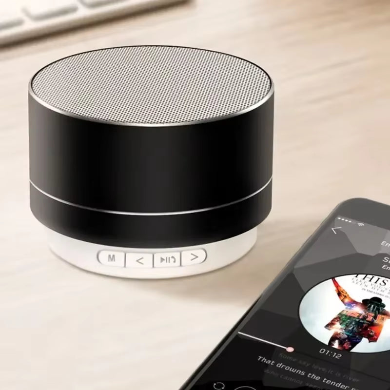 A10 Mini Bluetooth Speaker - Steel Cannon Bass, Stereo Sound, Portable for Outdoor/Gift