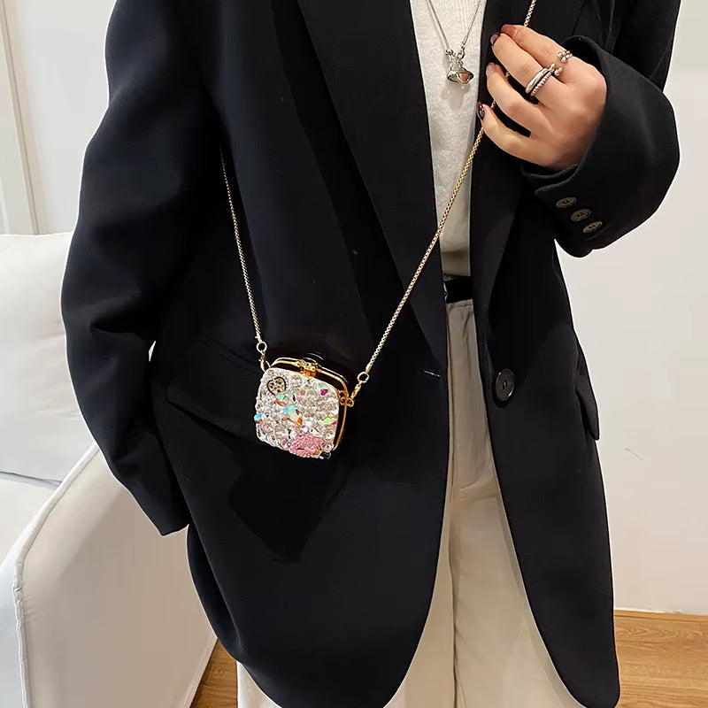 Fashion Mini Bags for Women Luxury Designer Evening Bag Female Wedding Party Bag Ladeis Chains Crossbody Bags Small Shoulder Sac