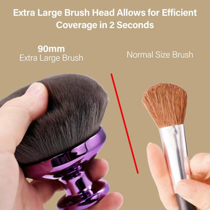 Extra Large Body Makeup Brush for Self Tanner, Leg Makeup Bronzer Oval-Shaped Flawless Kabuki Brush Kabuki Foundation Brush